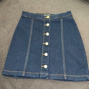 PrettyLittleThing Denim Mini Skirt Size 6